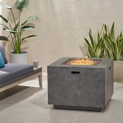 Wellington Outdoor 33-Inch Square Fire Pit by Christopher Knight Home - 33.00" W x 33.00" L x 24.00" H