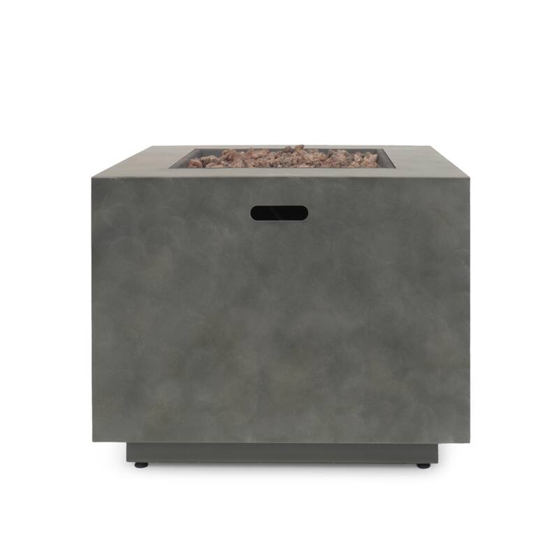 Wellington Outdoor 33-Inch Square Fire Pit by Christopher Knight Home - 33.00" W x 33.00" L x 24.00" H