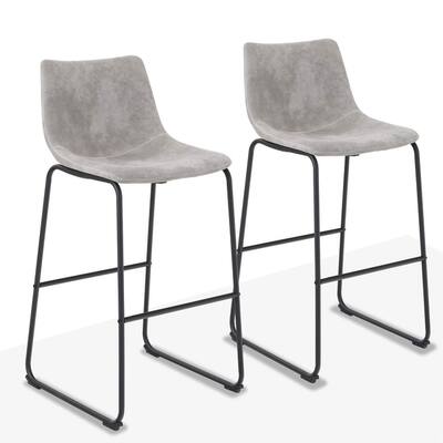 Buy Grey Leather Counter Bar Stools Online At Overstock Our