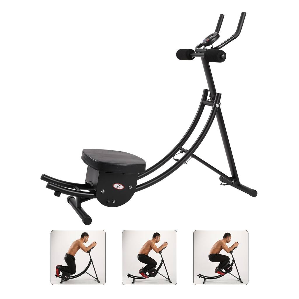 Foldable Abdominal Coaster Ab Trainer Fitness Equipment Exercise