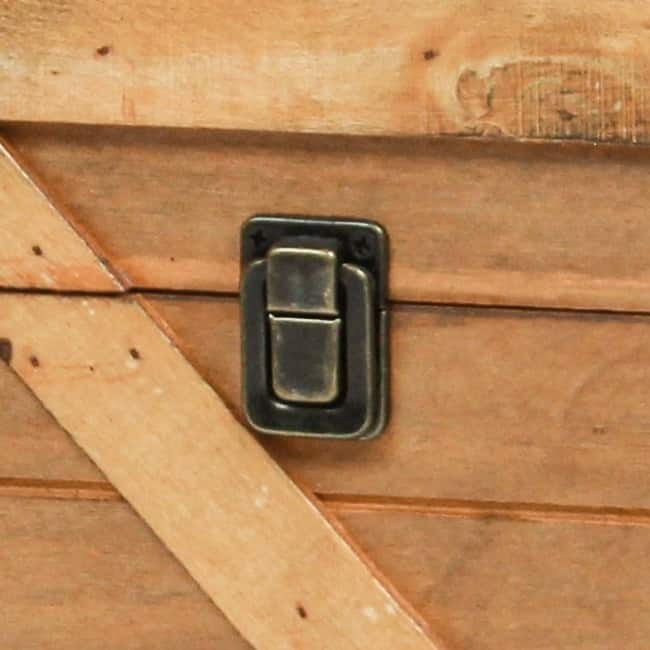 Stackable Wooden Cargo Crate Style Storage Chest