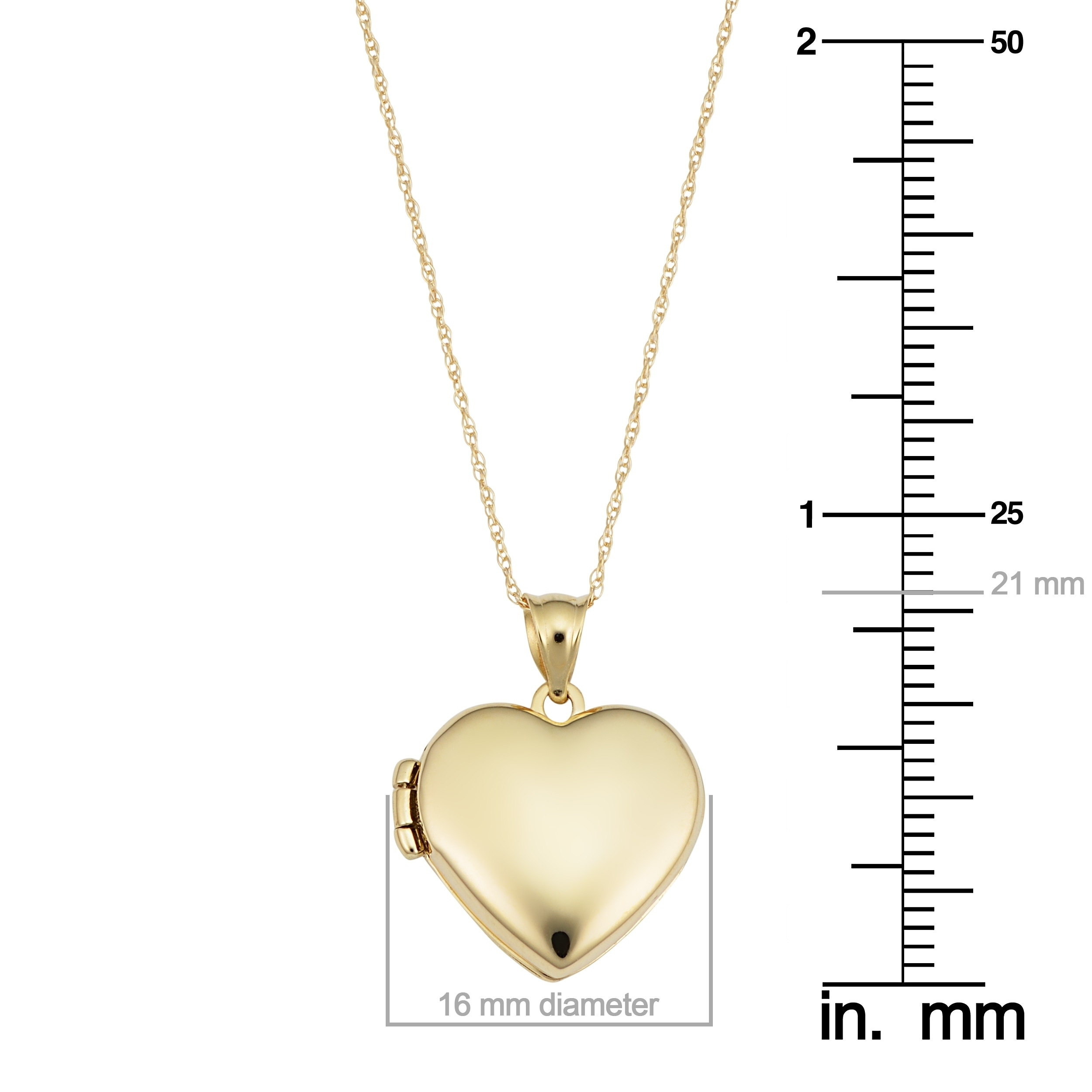 14K Yellow Gold Heart Locket Charm Pendant For Necklace or Chain 14K Yellow Gold Heart Locket Charm Pendant For Necklace or Chain