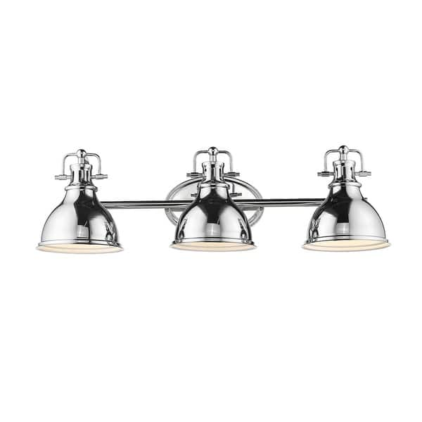 Shop Vintage Retro Industrial Chrome 3 Light Bathroom Light