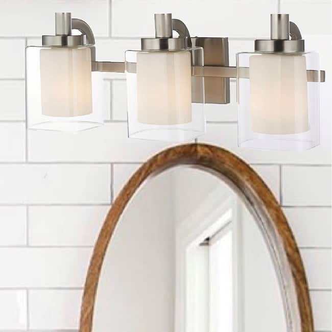 Copper Grove Ijevan 3-light Brushed Nickel Bath Vanity Fixture
