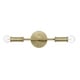 preview thumbnail 3 of 3, Copper Grove Gavar 2-light Antique Brass Vanity Mirror Light