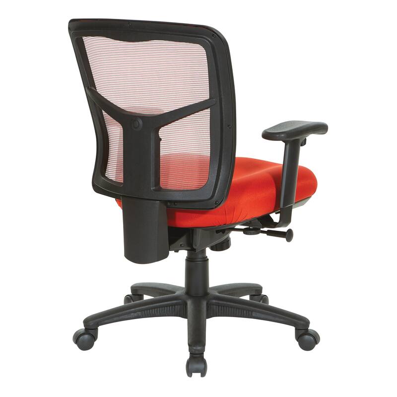 Breathable Mesh Back Office Chair with Upholstered Fabric Seat