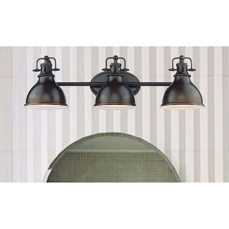 Copper Grove Artik 3-light Industrial Bronze Bathroom Light Fixture