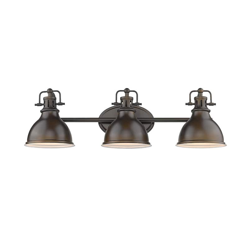 Copper Grove Artik 3-light Industrial Bronze Bathroom Light Fixture