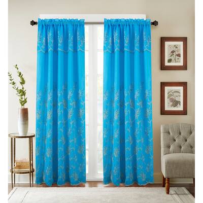 Buy 90 Inches Embroidered Curtains Drapes Online At Overstock