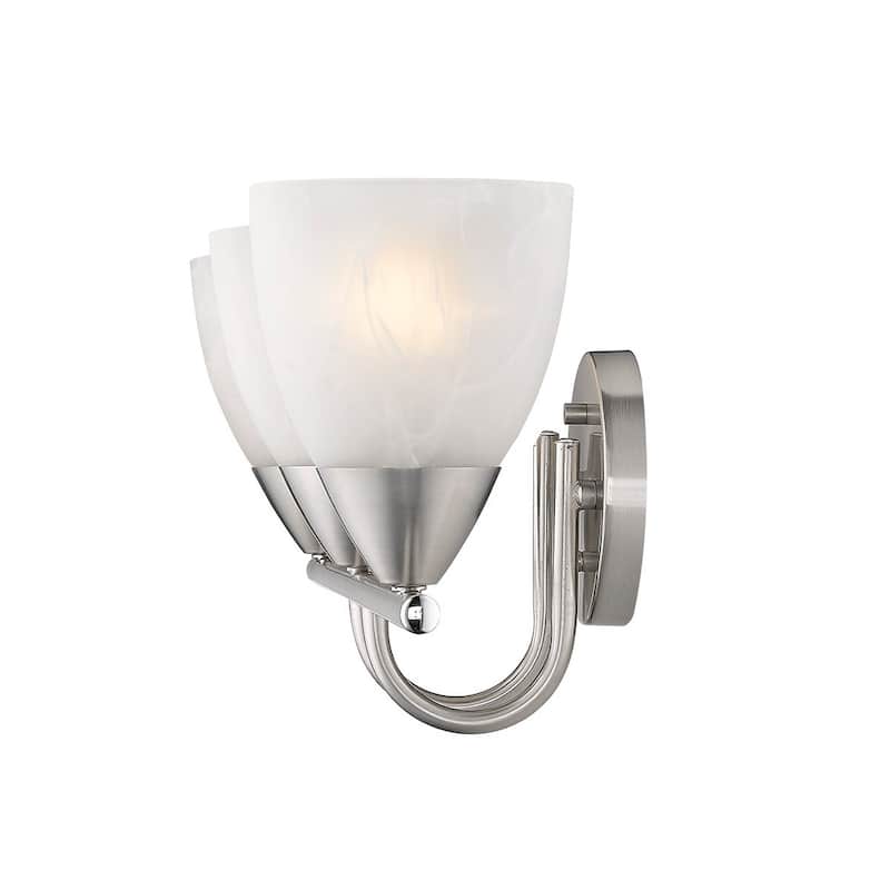 Copper Grove Masis 3-light Nickel Bath Vanity with Swirled Glass Shades
