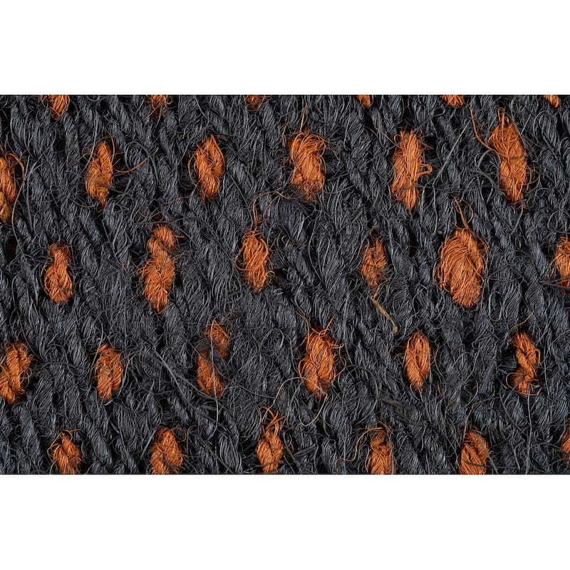 Natural and Recycled Rubber Boot Tray with Gray and Orange Coir Insert