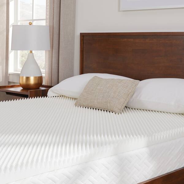 Select Luxury 3inch Convoluted MicroTouch Pure White Gel Memory Foam