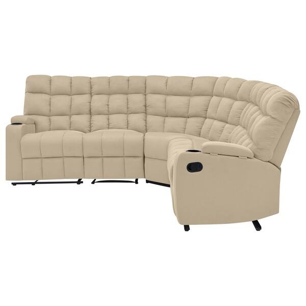 Shop Copper Grove Beilefeld 5 Seat Recliner Sectional With Wedge