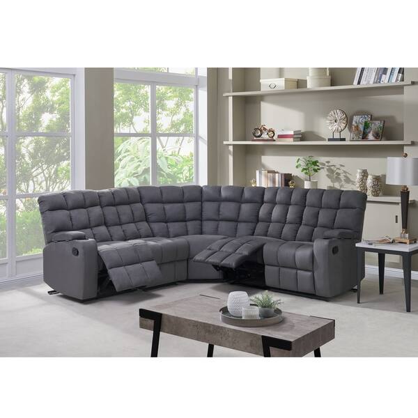 Shop Copper Grove Beilefeld 5 Seat Recliner Sectional With Wedge