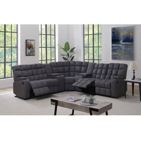 Copper Grove Beilefeld 5 Seat Recliner Sectional with Power Storage