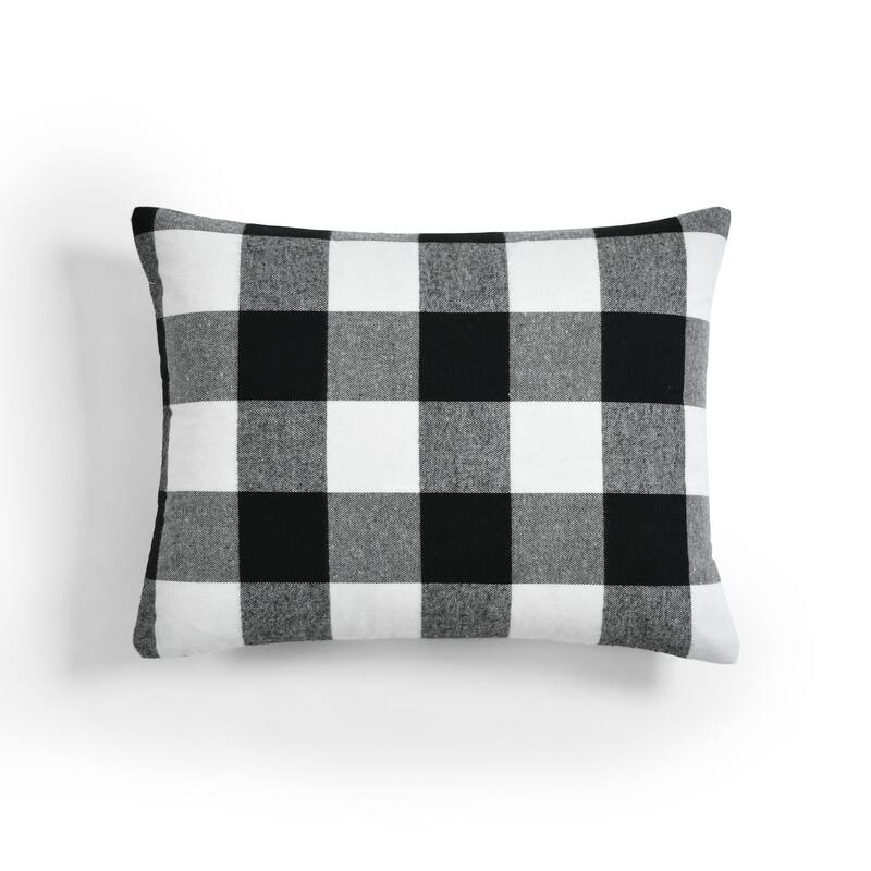 Lush Decor Woven Buffalo Check Box-Throw-Dec Pillow 3 Piece Gift Set