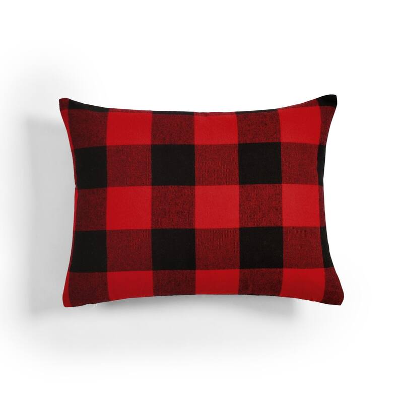Lush Decor Woven Buffalo Check Box-Throw-Dec Pillow 3 Piece Gift Set