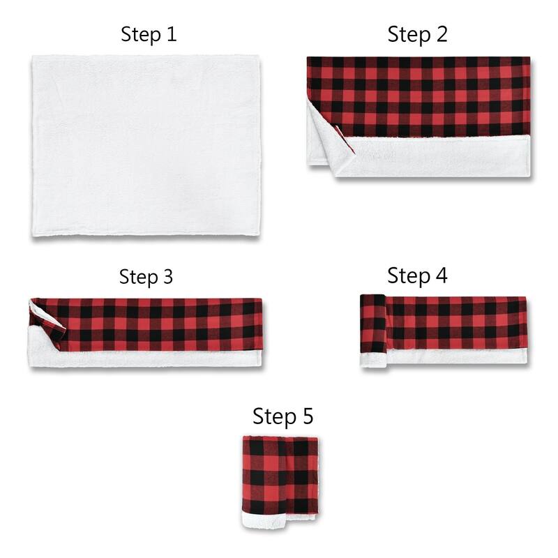 Lush Decor Woven Buffalo Check Box-Throw-Dec Pillow 3 Piece Gift Set