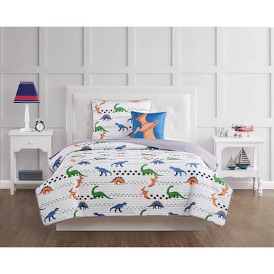 My World Dino Tracks 4 Piece Quilt Set