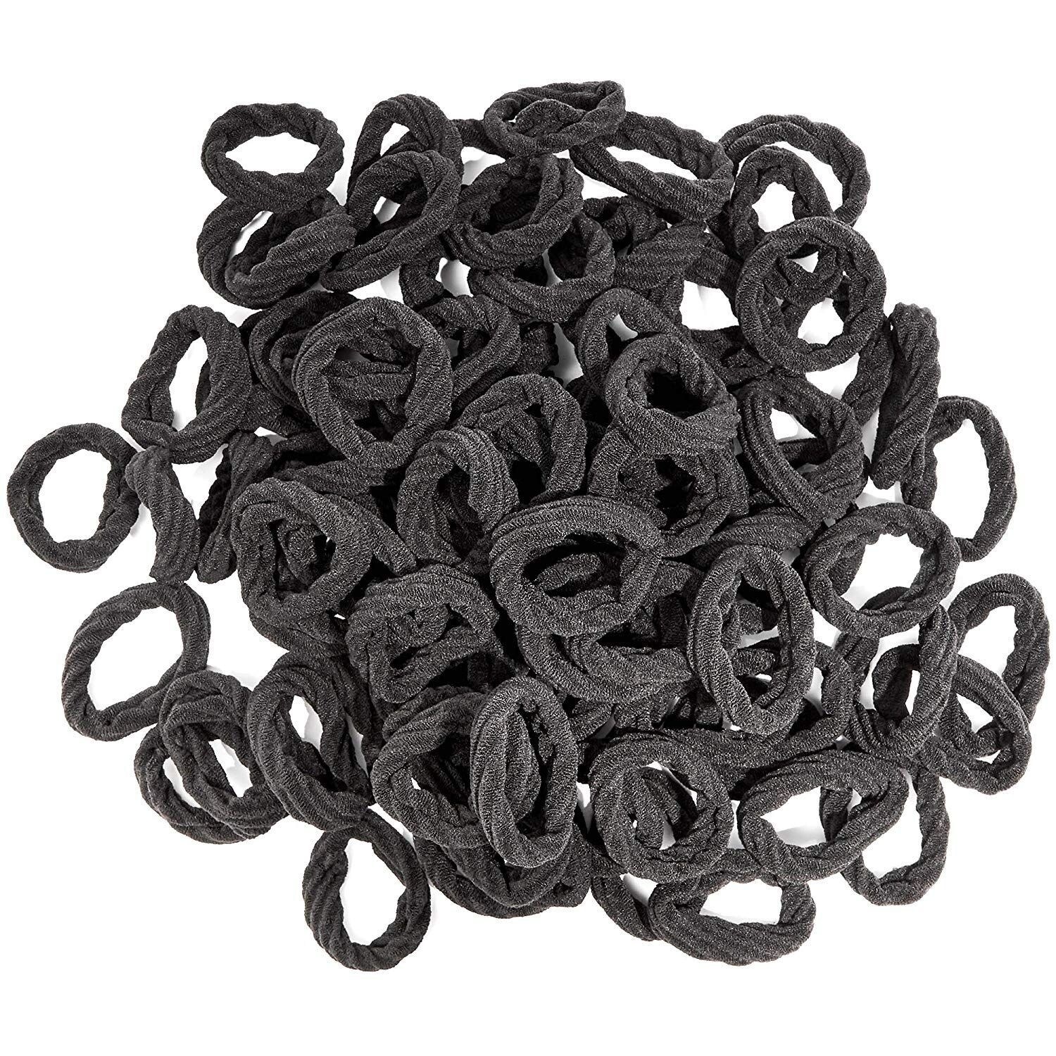 Shop 100 Count Elastic Fabric Hair Ties 5 5 Dia Soft And