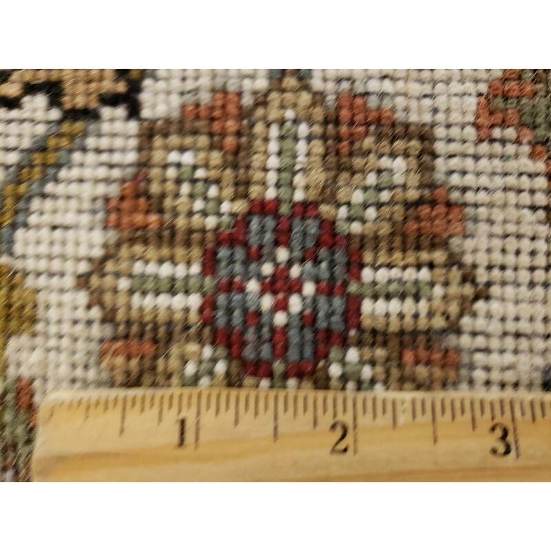 FineRugCollection One-of-A-Kind Fine Tabriz W/Silk Round Rug - 9'10" x 9'10"