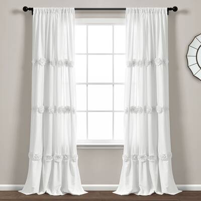 Lush Decor Darla Window Curtain Single Panel - 84" x 40" - 84" x 40"