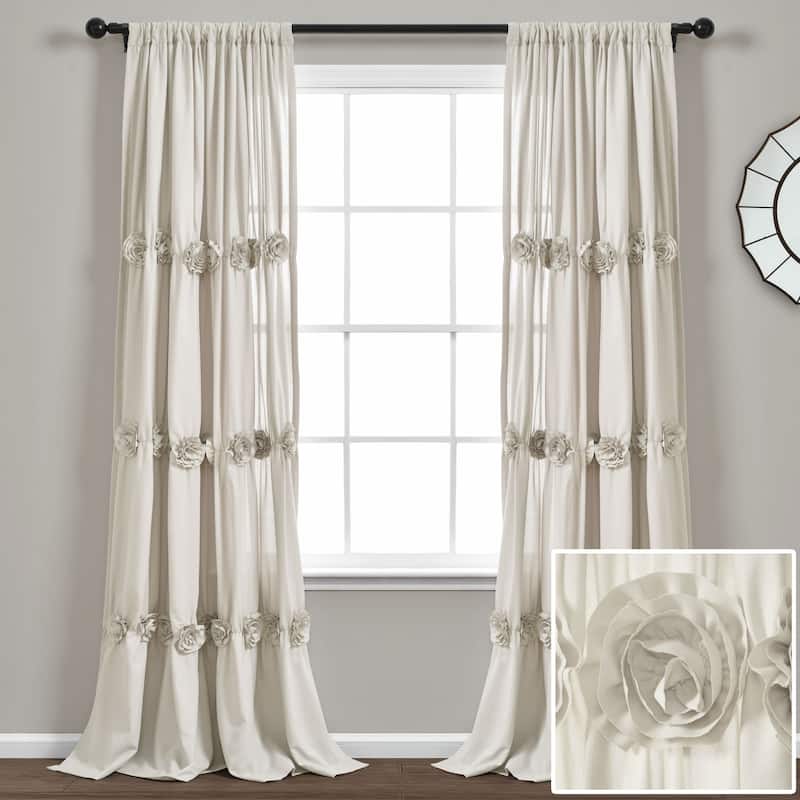 Lush Decor Darla Window Curtain Single Panel - 84" x 40" - 84" x 40"