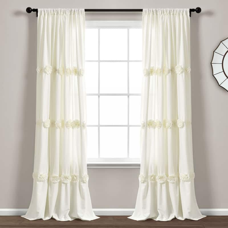 Lush Decor Darla Window Curtain Single Panel - 84" x 40" - 84" x 40"