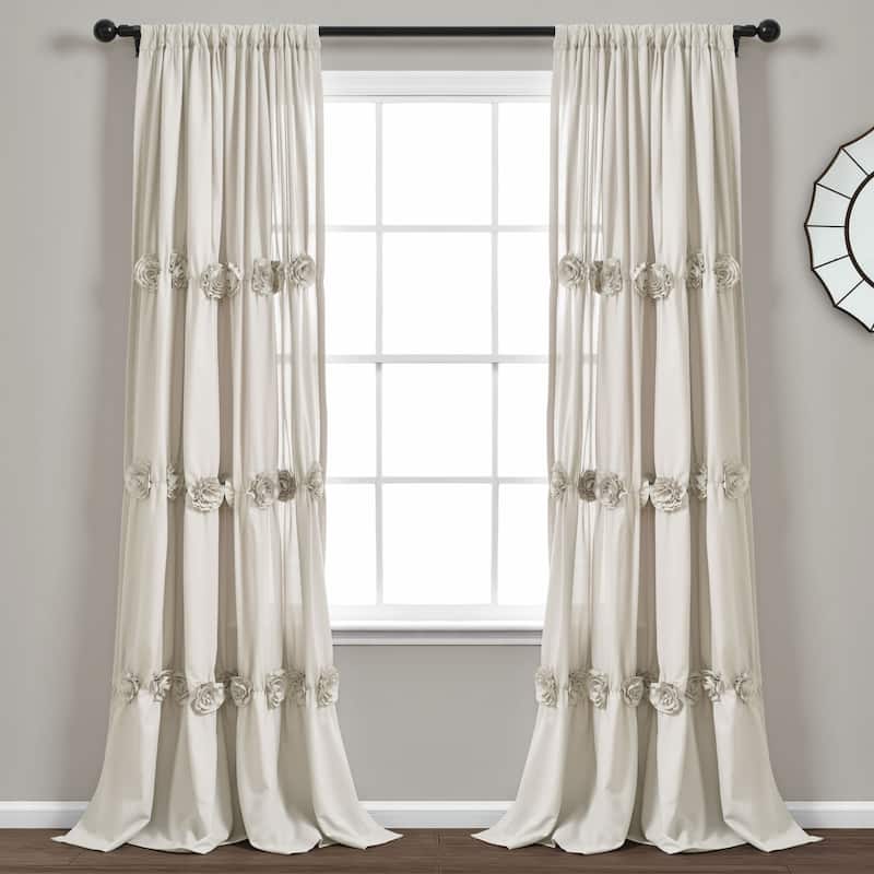 Lush Decor Darla Window Curtain Single Panel - 84" x 40" - 84" x 40"