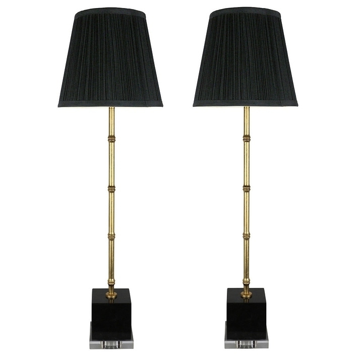 Black And Gold Buffet Lamps