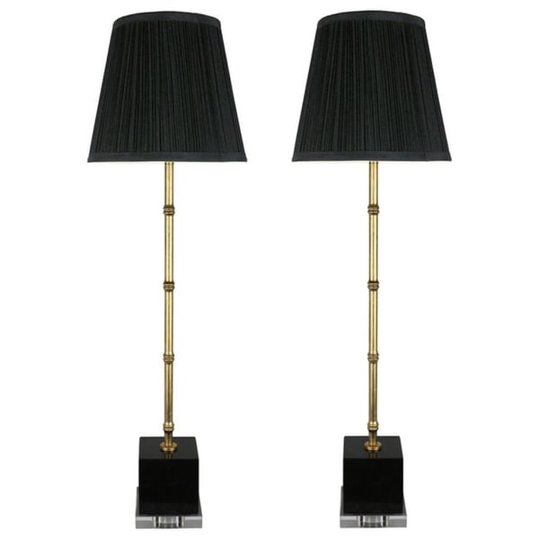 black and gold buffet lamps