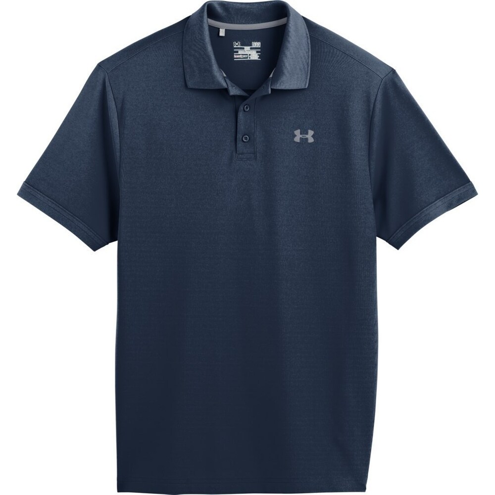 Mens Under Armour athletic XL shirt top short sleeve blue stripe heat gear NEW