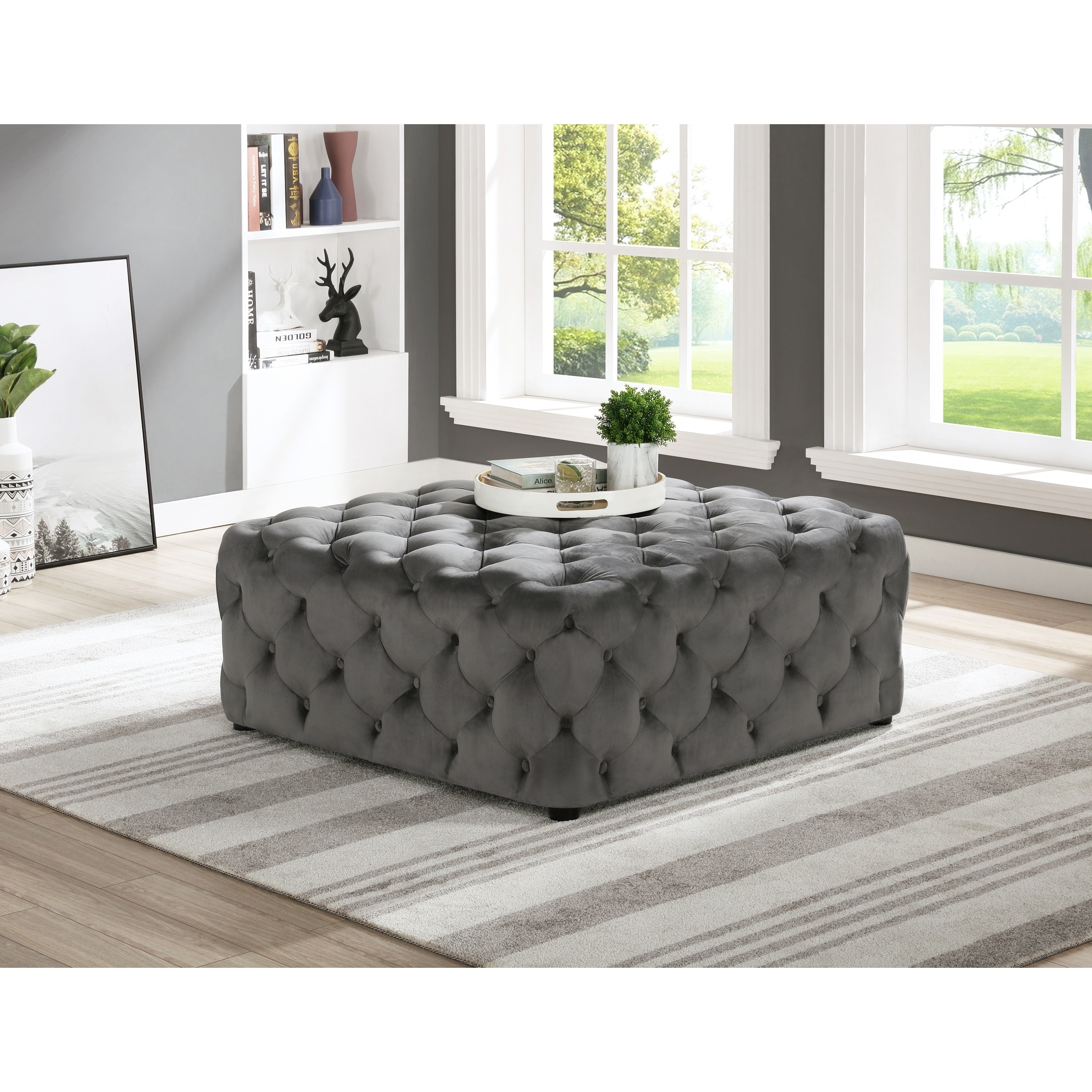 tufted ottoman with storage