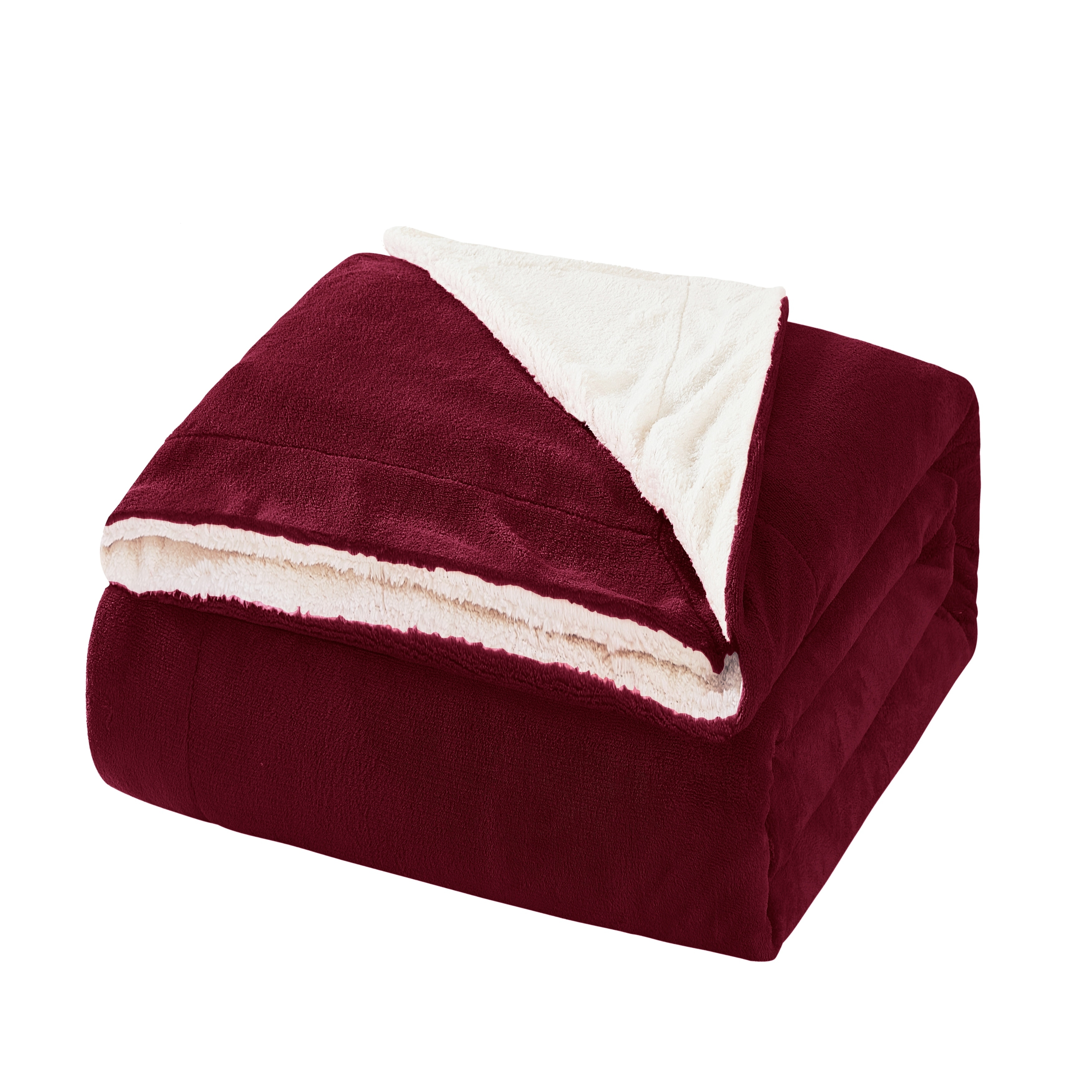 Reversible Super Soft Sherpa Fleece Throw