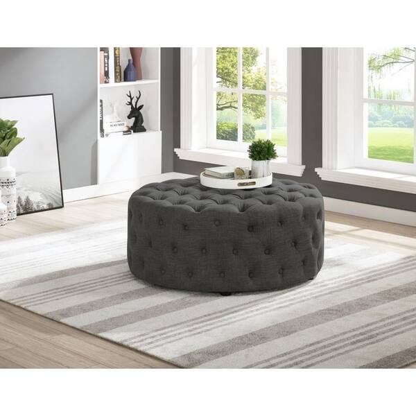 Best Master Furniture Upholstered 40 X Round Tufted Best Master Furniture Upholstered 40 X Round Tufted