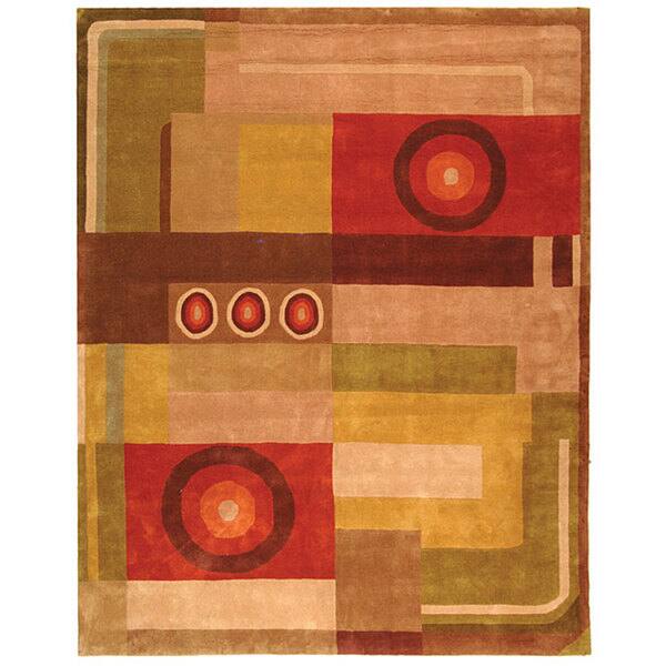 SAFAVIEH Handmade Rodeo Drive Niang Mid-Century Modern Abstract Wool Rug