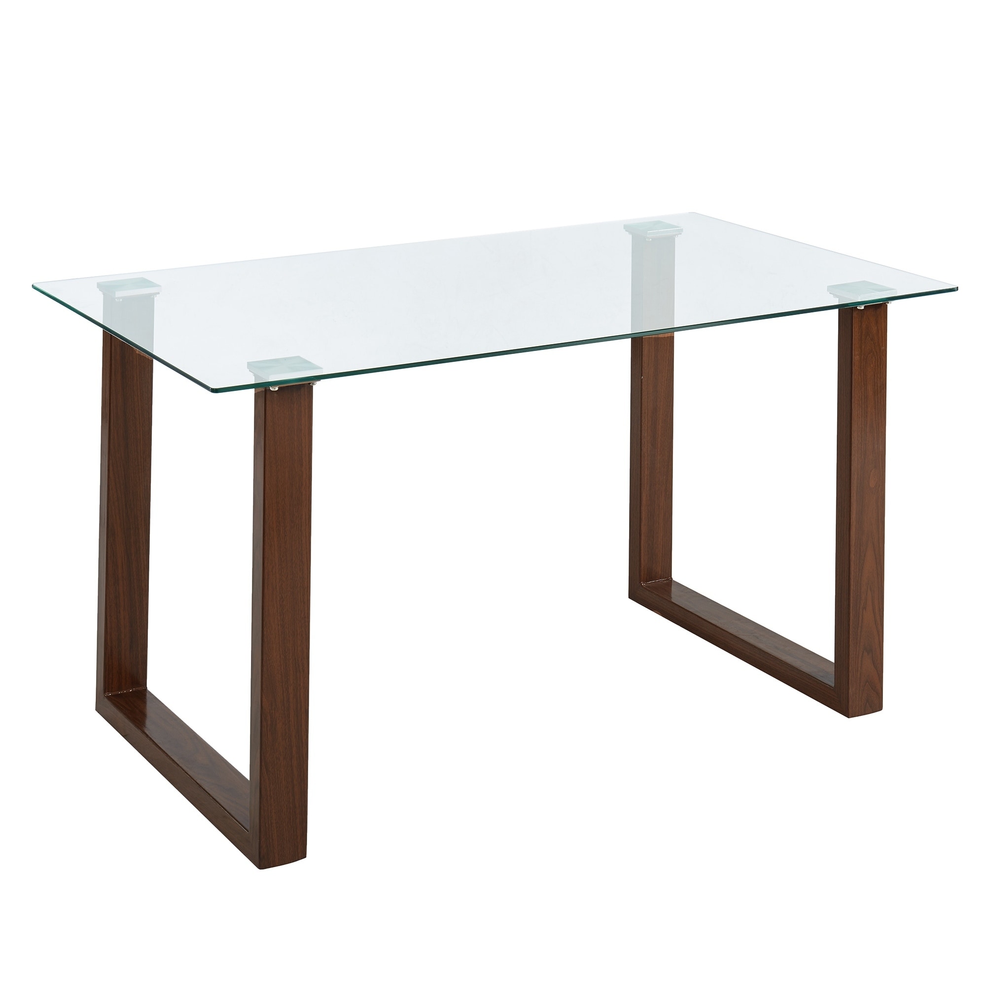 Contemporary Glass Metal Dining Table Overstock 29976187