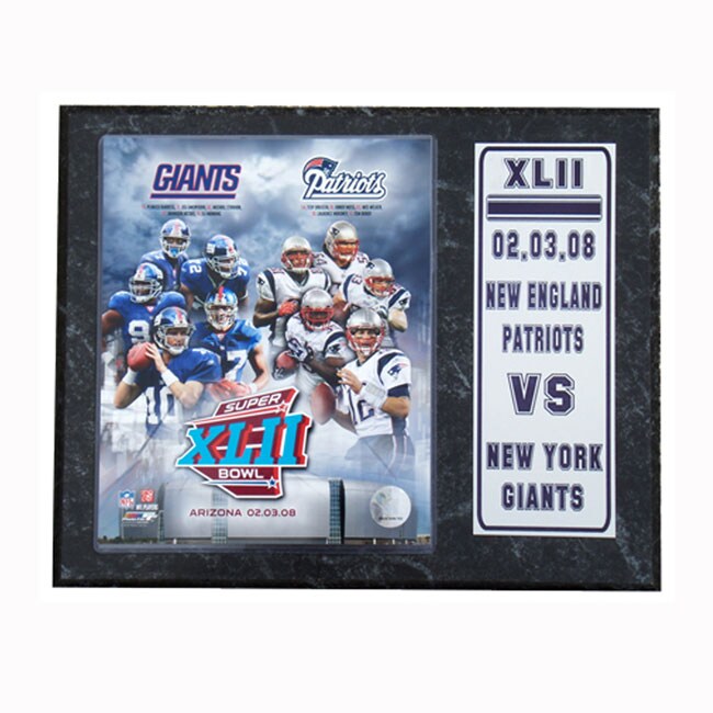 NE vs NY Football Matchup Plaque