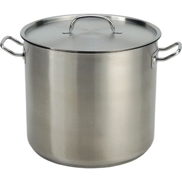 35QT Stainless Steel Heavy Stock Pot with Tri-Ply Base - On Sale ...