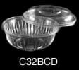 Presenta Clear 32 oz. Plastic Bowls with Lid (pack of 126) Casual Dinnerware