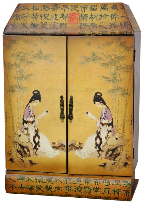 Enchanted Ladies Mahogany CD Cabinet (China)  