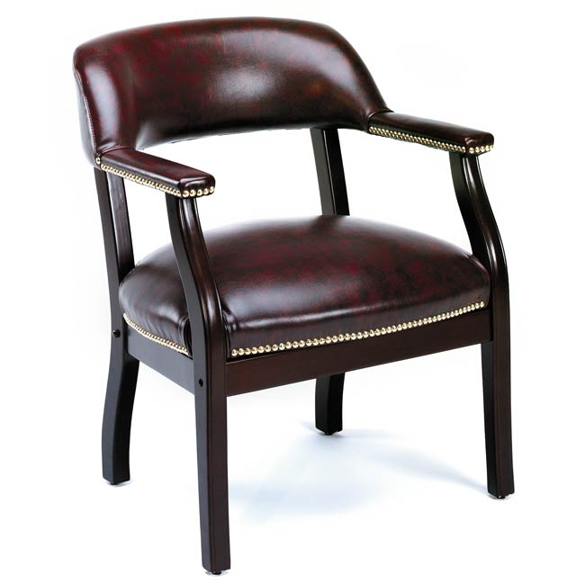 Boss Traditional Mahogany Reception Chair  