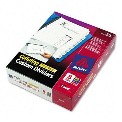   Direct Print Dividers for High Speed B/W Laser Printers   24 Sets Pack