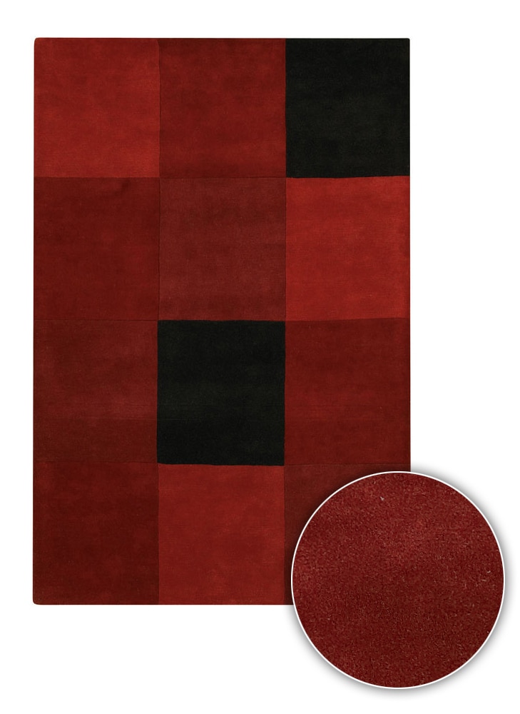 Contemporary, Red Oval, Square, & Round Area Rugs from  