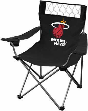 Black Miami Heat Folding Chair  