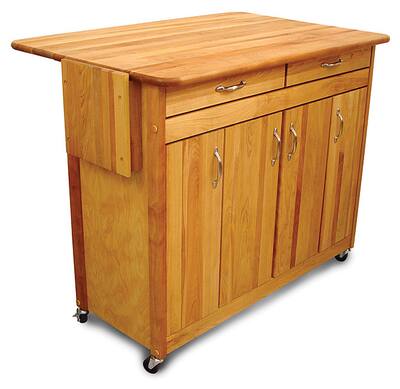 Catskill Craftsmen Super Island Drop Leaf Kitchen Cart