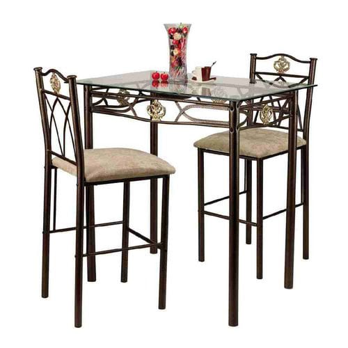 Glass top Crown Bistro Set  