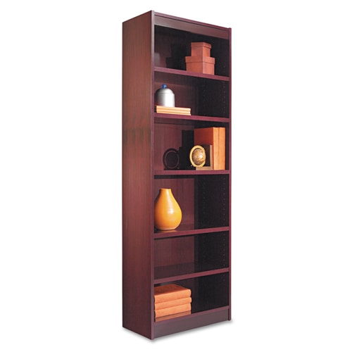 Alera 24-inch Wide Wood Veneer Bookcase - Mahogany - Free ...