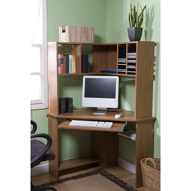 Morgan Corner Computer Desk with Hutch  