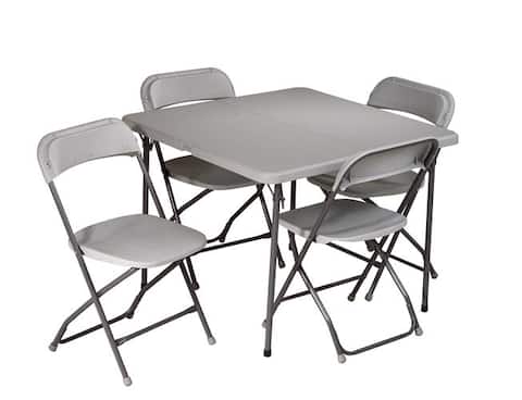 Office Star 5-piece Folding Table and Chair Set